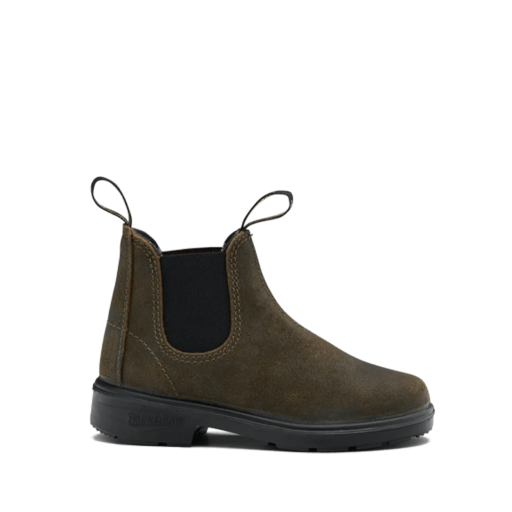 Kids shoe online Blundstone short boots Short boot 2492 waxed sude dark olive