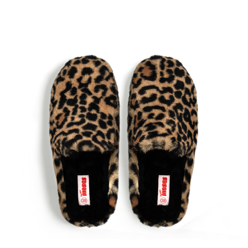 Freedom Moses - Leopard teddy pantoffel