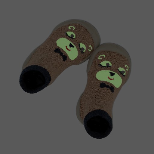 Collegien pantoffels Sokpantoffel Theodore - glow in the dark