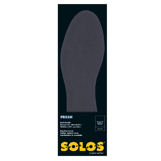 Kinderschoen online Solos inlegzolen Zwarte katoenen inlegzool