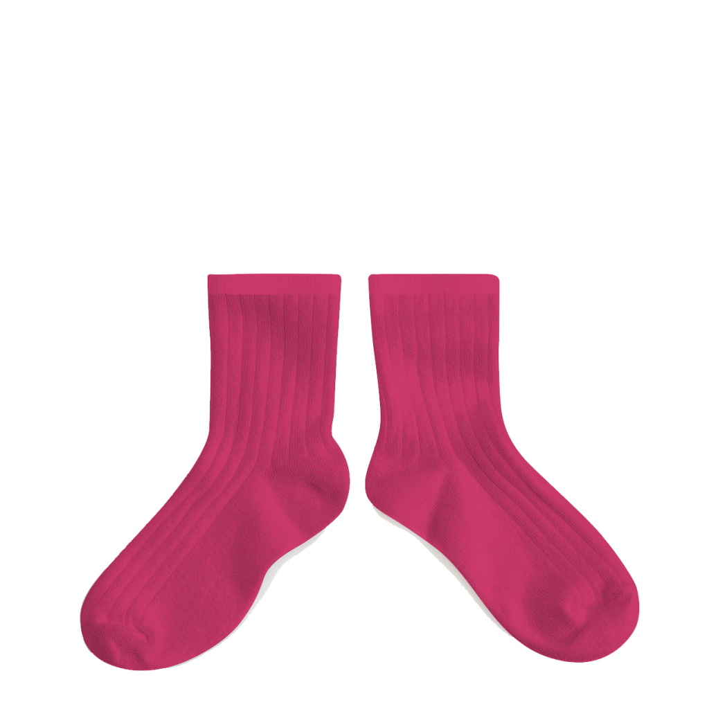 Collegien - Short fuchsia socks - Pink lady