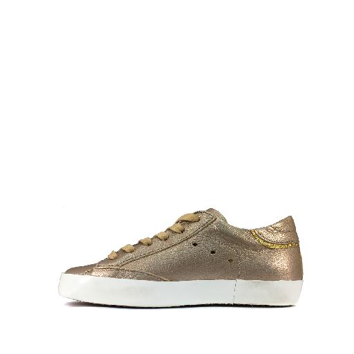 Philippe Model trainer Low metallic champagne colored sneaker