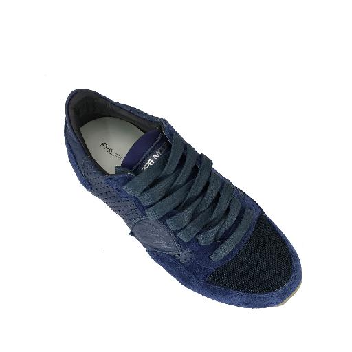 Philippe Model trainer Runner in blue leather and suede
