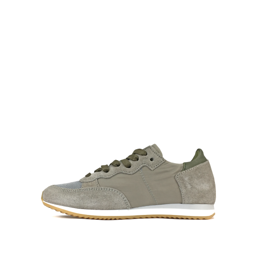 Philippe Model trainer Runner in grey leather and suede