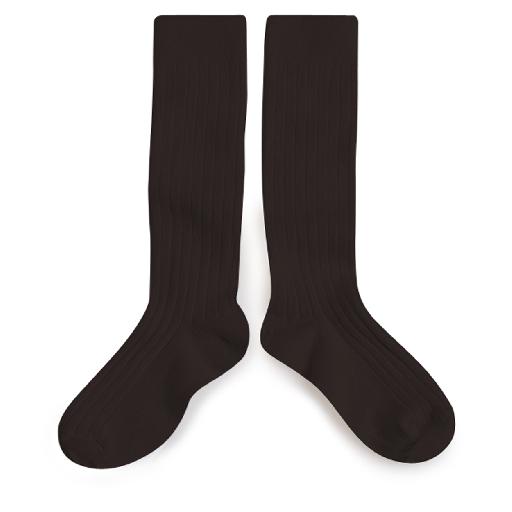 Collegien knee socks Knee socks dark brown - Grain de Caf