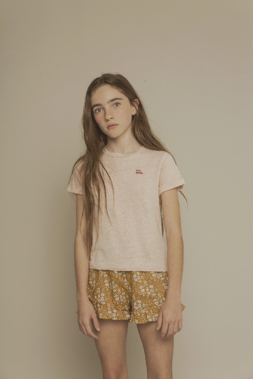 The new society t-shirts Linen t-shirt in pink