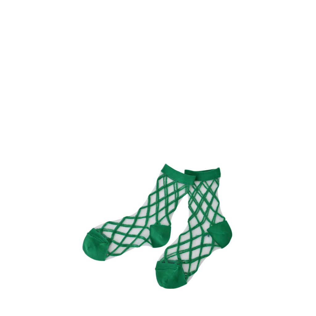 East end Highlanders short socks Transparent socks green