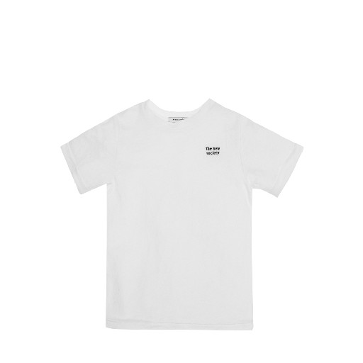 The new society t-shirts Linen t-shirt in off white