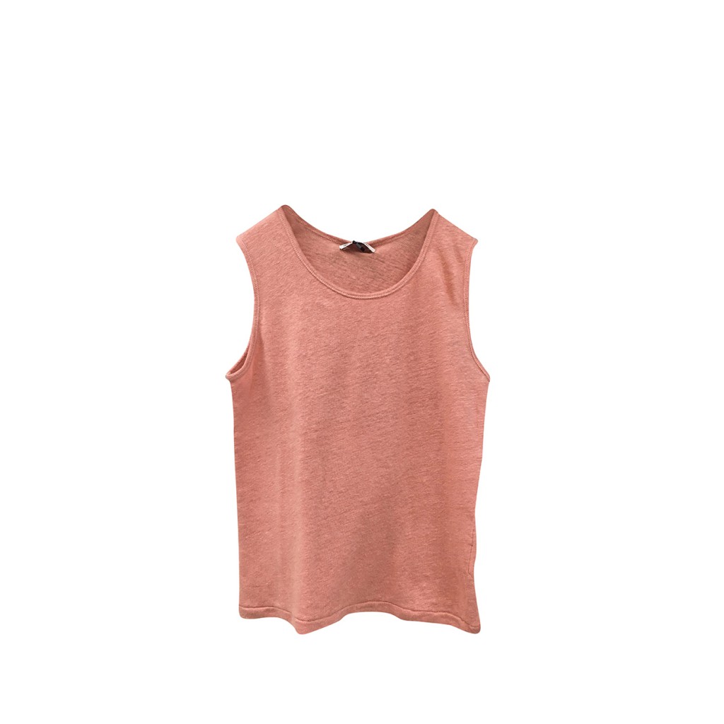 The new society - Linen tank top pink