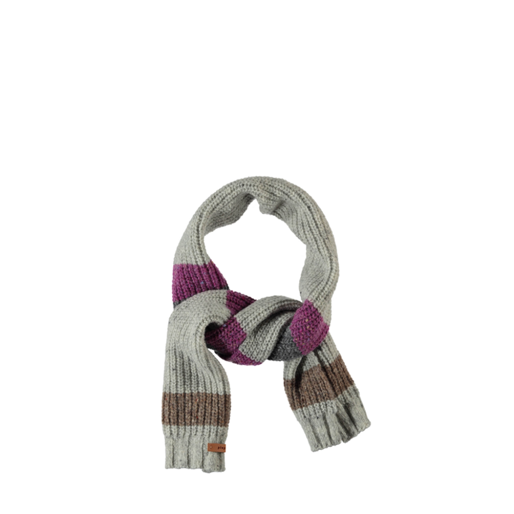 Piupiuchick scarves Grey scarf with stripes PiuPiuChick