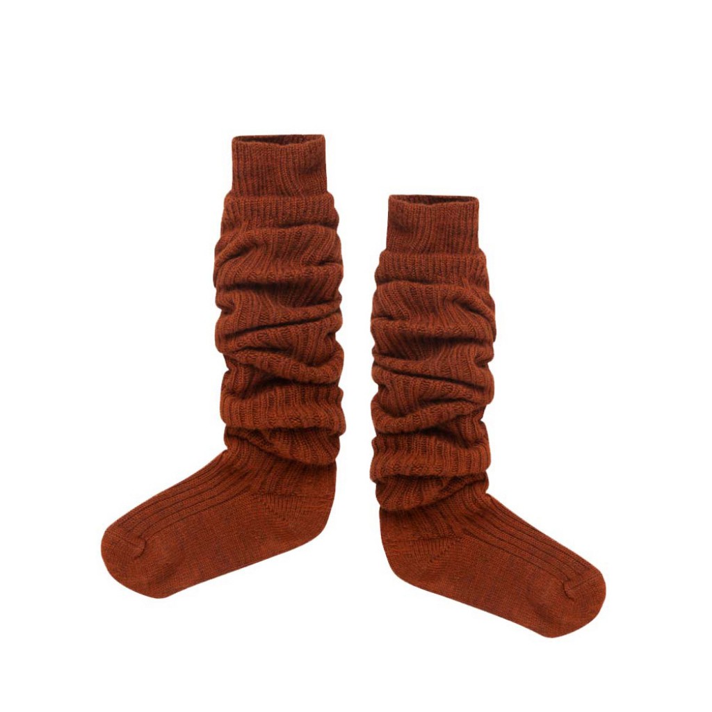 Repose AMS - Wool brown overknee socks