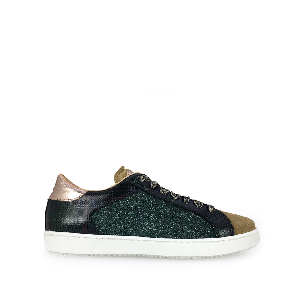 Gallucci - Low sneaker with green sprinkles