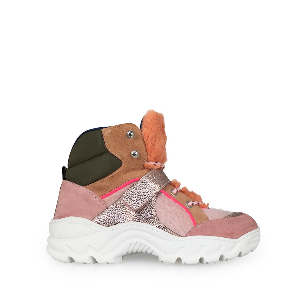 Maison Mangostan - Pink chunky sneakers