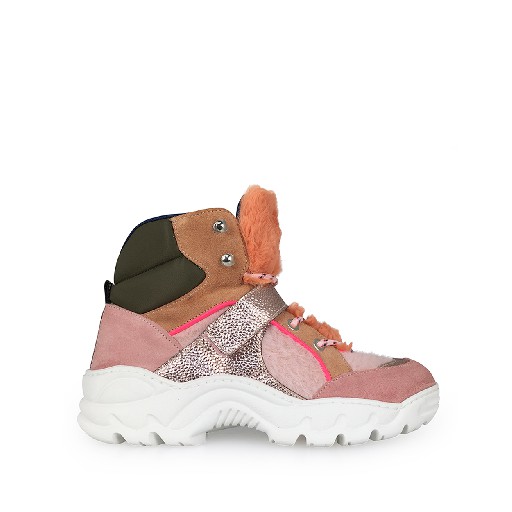 Maison Mangostan trainer Pink chunky sneakers