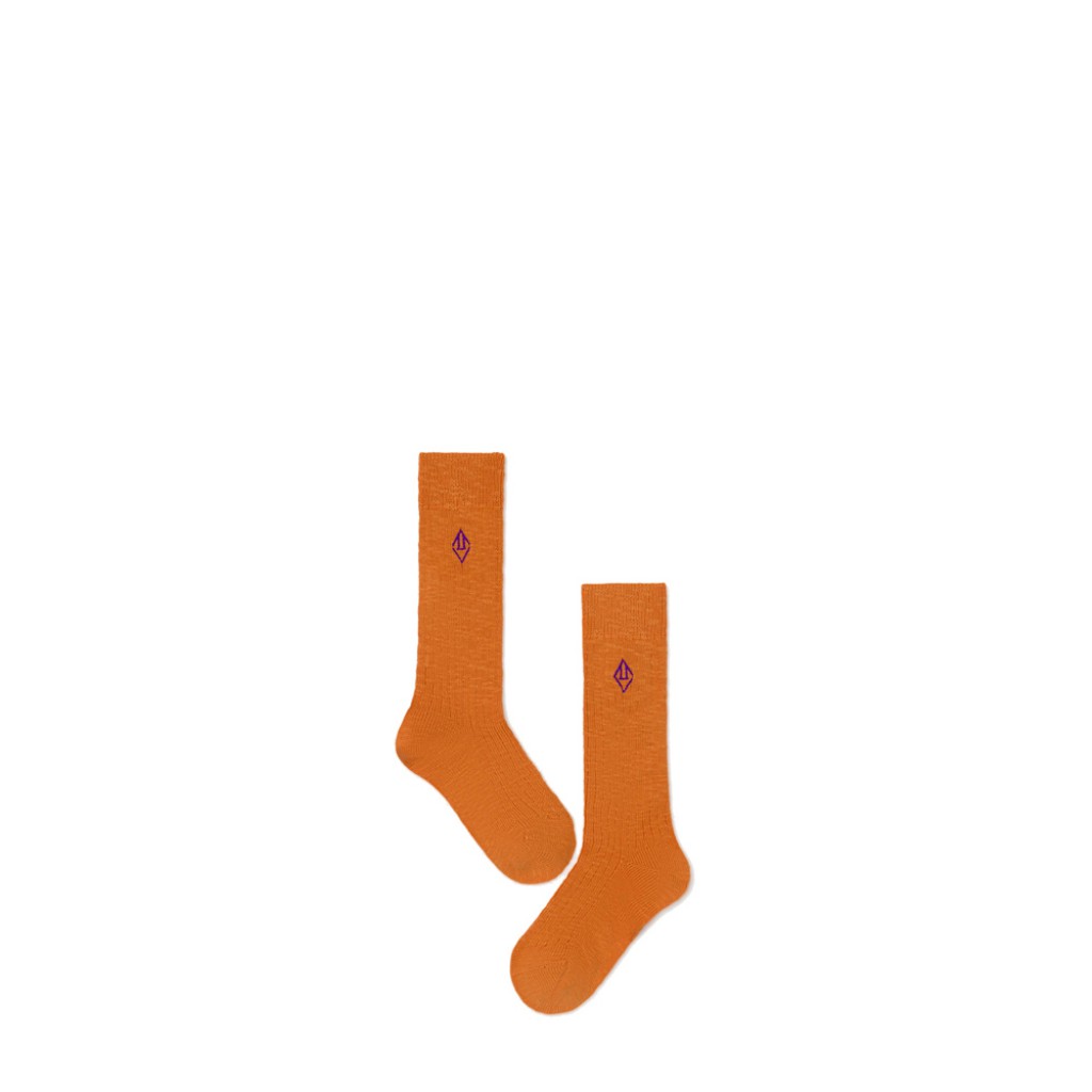 The Animals Observatory - Orange skunk socks with logo