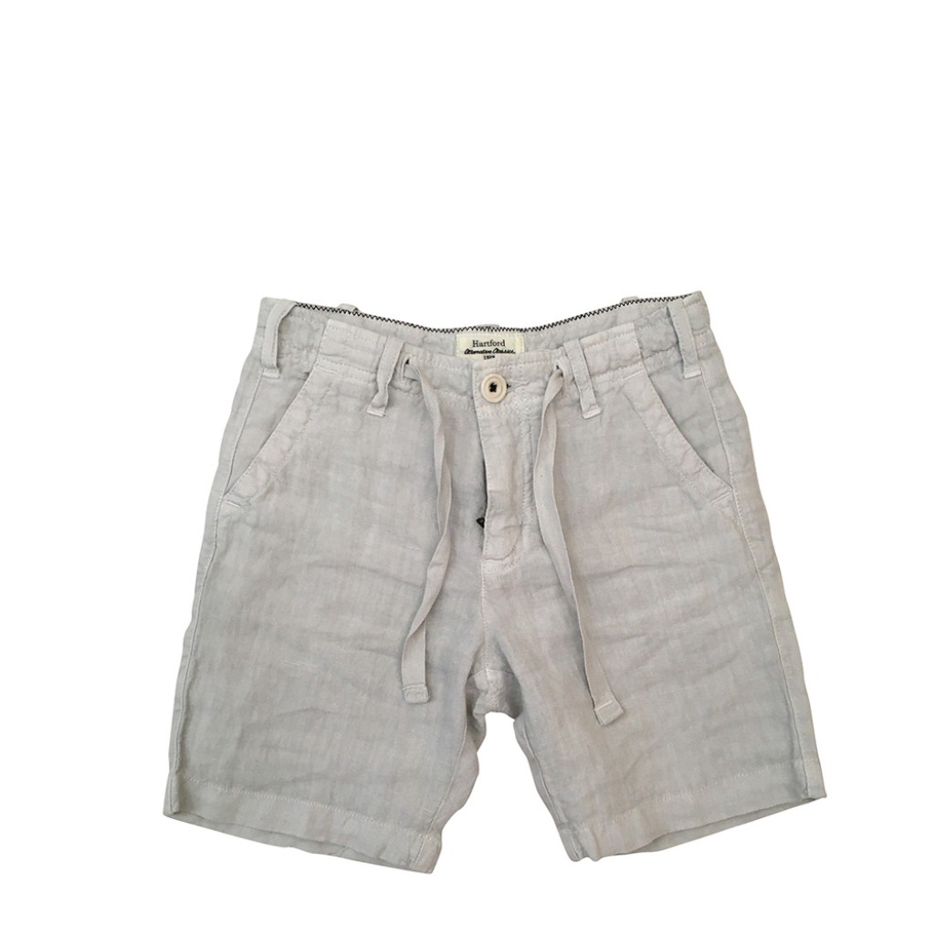 Hartford - Chalk white chino shorts in linen