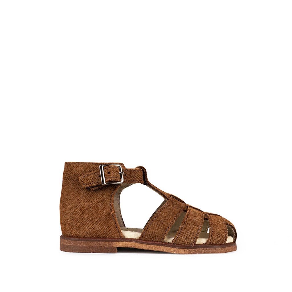 Beberlis - Closed brown toddler's sandal