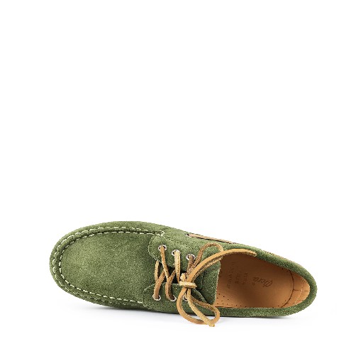 Ocra Derby's Green nubuck deck shoe