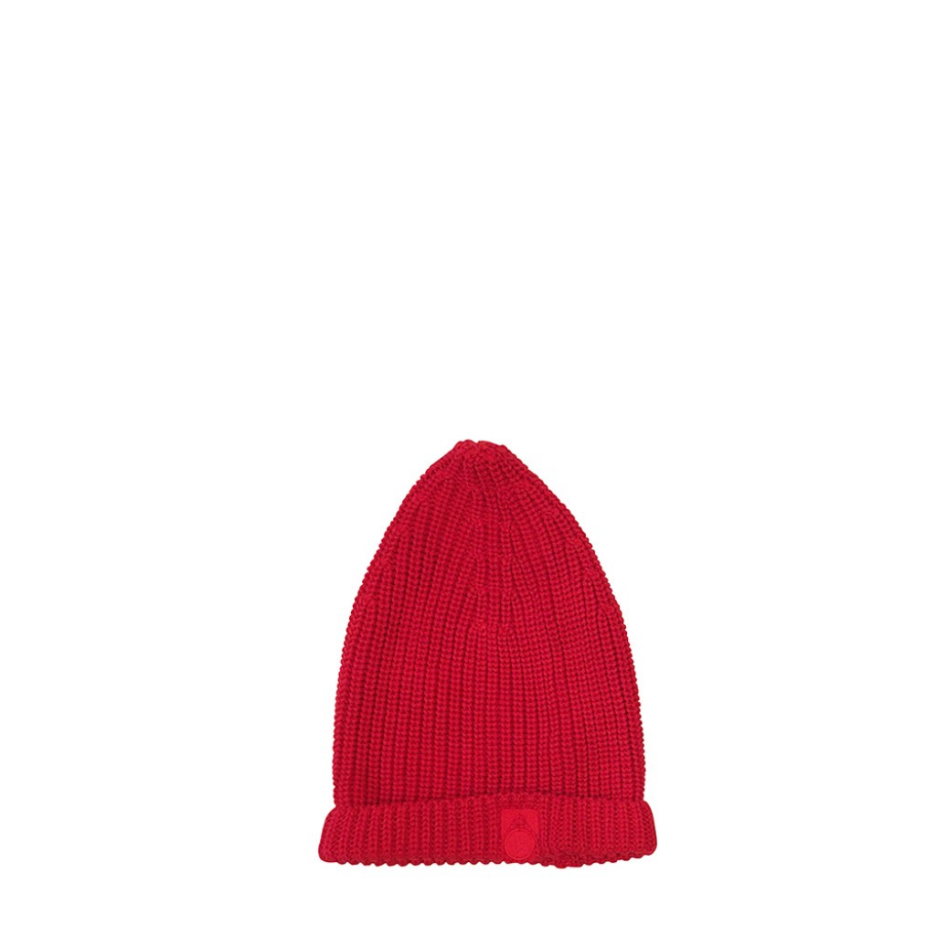 Main Story - Red knitted beanie