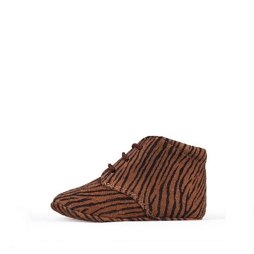 Beberlis pre step shoe Pre-step shoe zebra brown