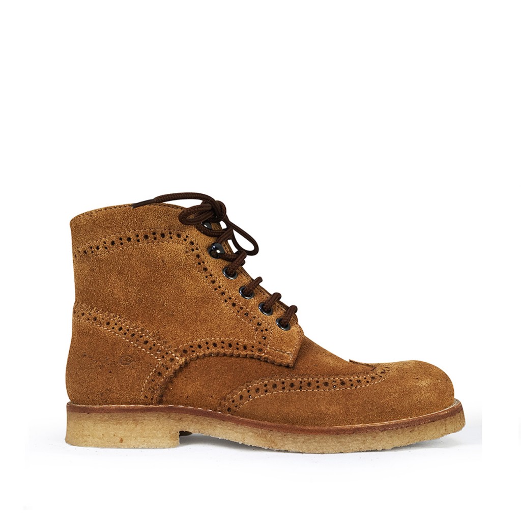 Gallucci - Brown brogues lace-up boots