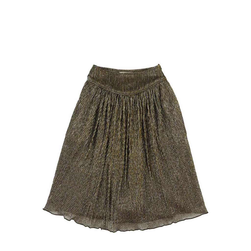 Simple Kids skirts Festive gold skirt