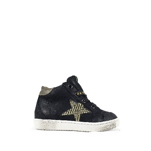 Rondinella trainer Black sneaker with star