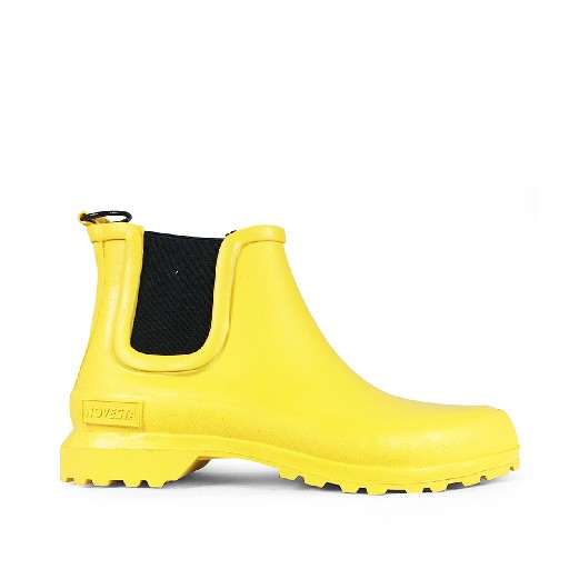 Kinderschoen online Novesta rubberen laarzen Gele chelsea laars