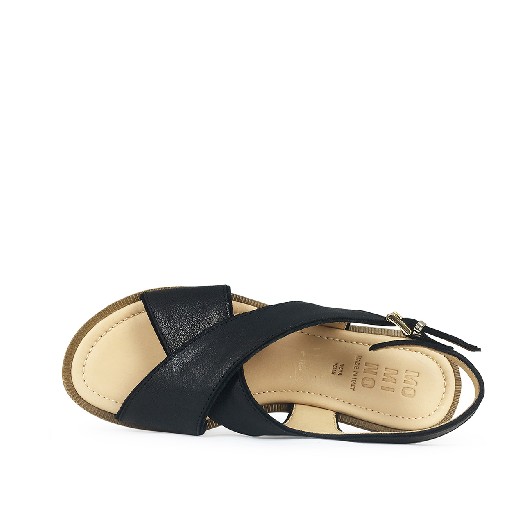 Momino sandalen Zwarte sandalen met gesp