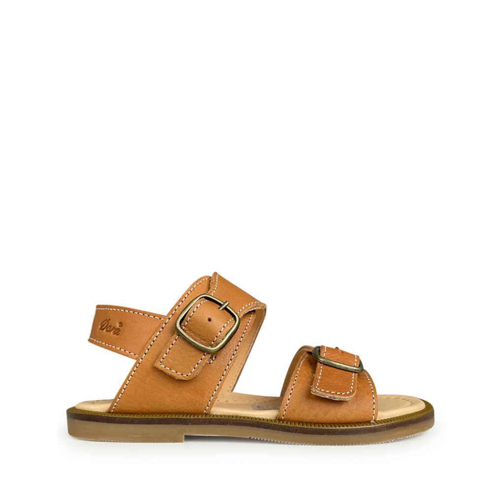 Ocra - Bruine verstelbare sandaal