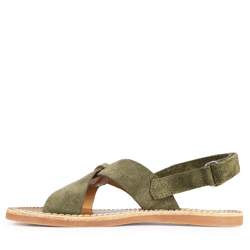 Pom d'api sandals Olive sandal with crossed band