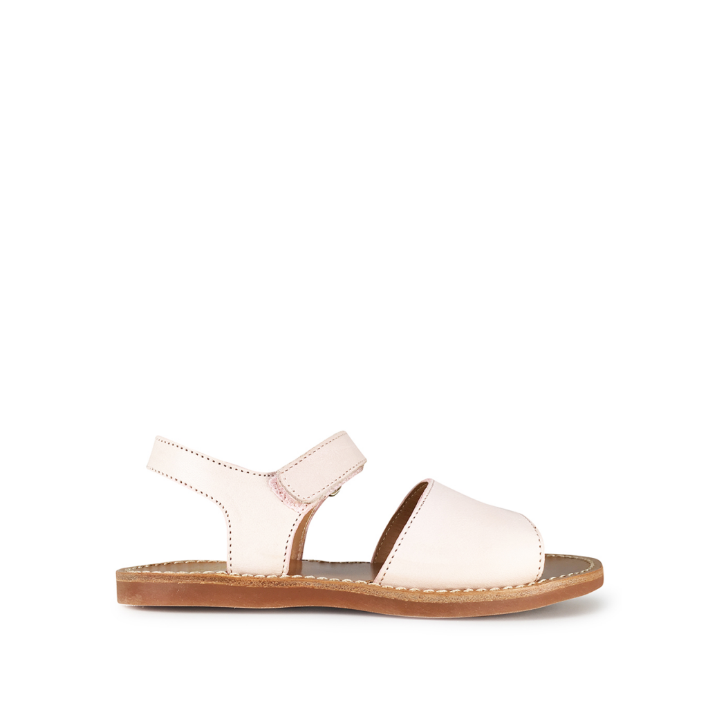Pom d'api - Powder pink sandal with closed heel