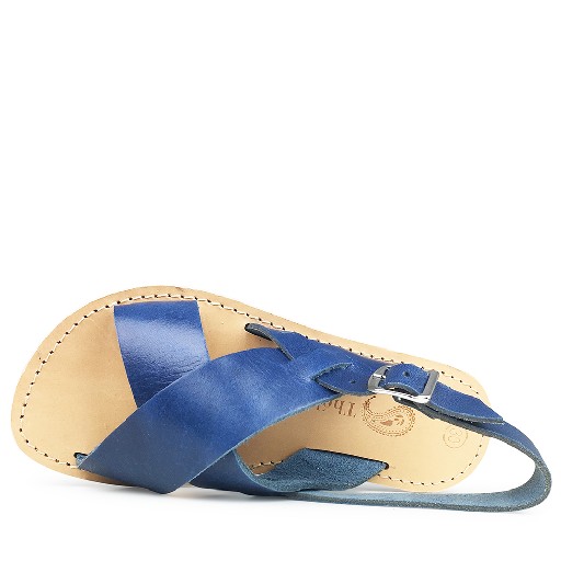 Thluto sandalen Jeans blauwe lederen sandaal
