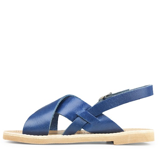 Thluto sandalen Jeans blauwe lederen sandaal