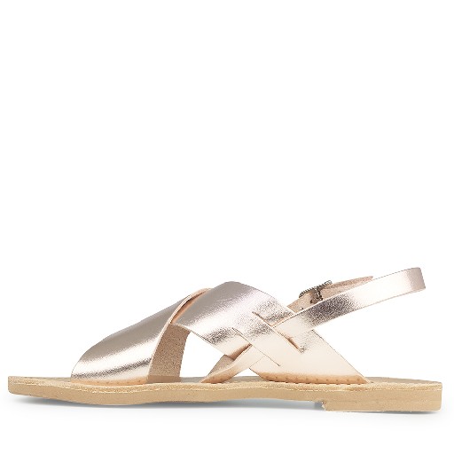 Thluto sandals Copper-coloured leather slippers