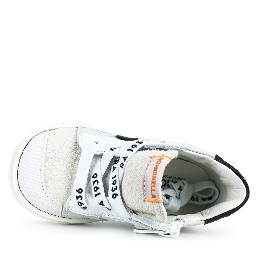 Rondinella trainer White sneaker with star and black accents