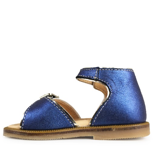 Ocra sandals Blue sandal with closed heel