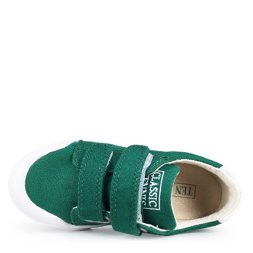 10IS sneaker Canvas velcro sneaker in groen