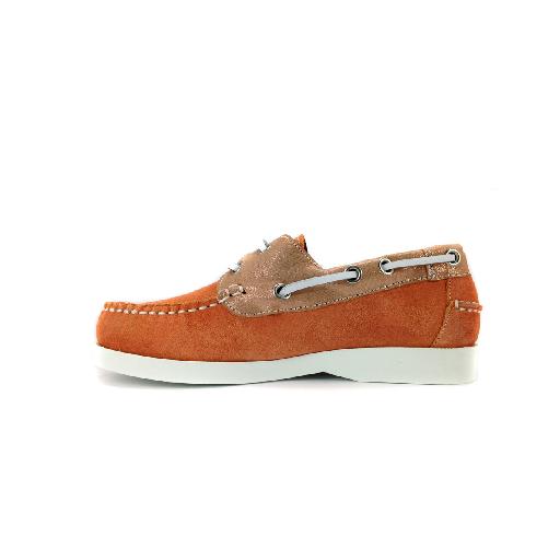Eli boat shoes Docksides in salmon and shiny pink