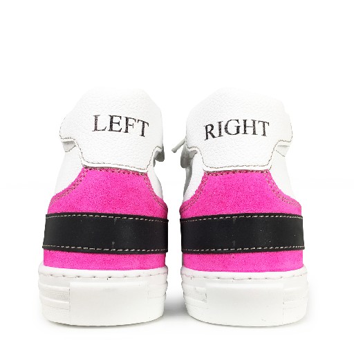 Momino trainer White sneaker with fluo accent