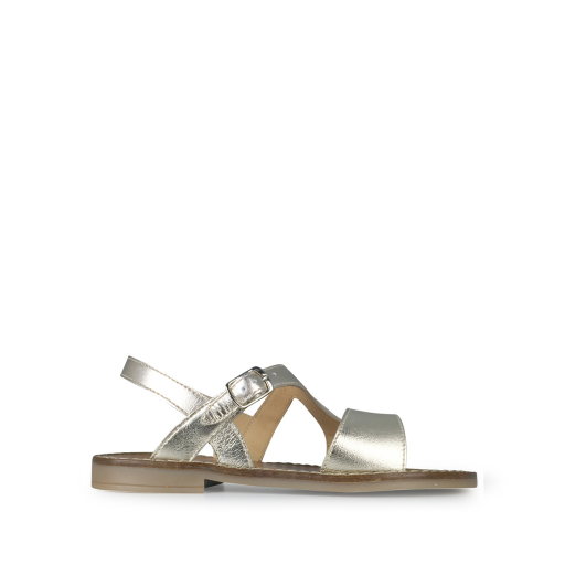 Kinderschoen online Clotaire sandalen Platine gouden elegante sandaal