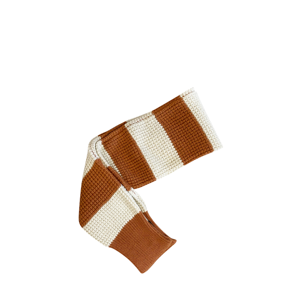 Aymara scarves Rusty/ecru knitted scarf