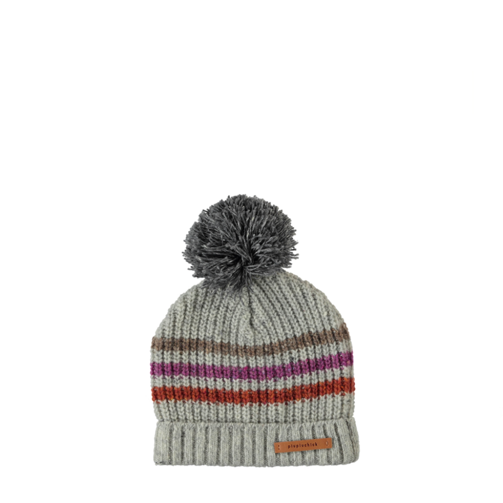 Piupiuchick - Rib knitted grey hat